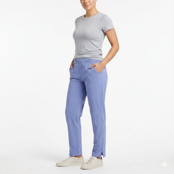 Eddie Bauer Pants - Eddie Bauer Pants Womens XL Blue Stretch Pull On Pockets Athleisure Activewear